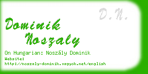 dominik noszaly business card